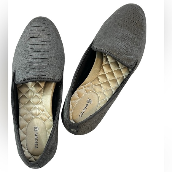 Birdies The Starling Velvet Loafer Flats, Brown, Wom  6.5, Snake Skin Pattern - Picture 1 of 12